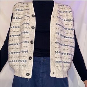 Eddie Bauer knit button up sweater vest